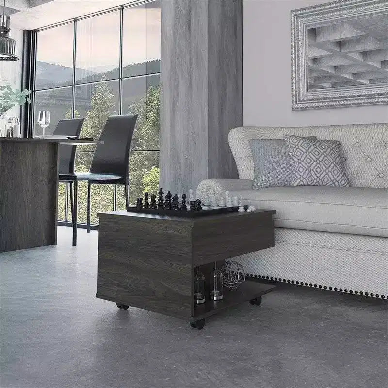 Verona Coffee Table Carbon Espresso - Boahaus: Modern Rectangular with Drawer, Wood Laminate