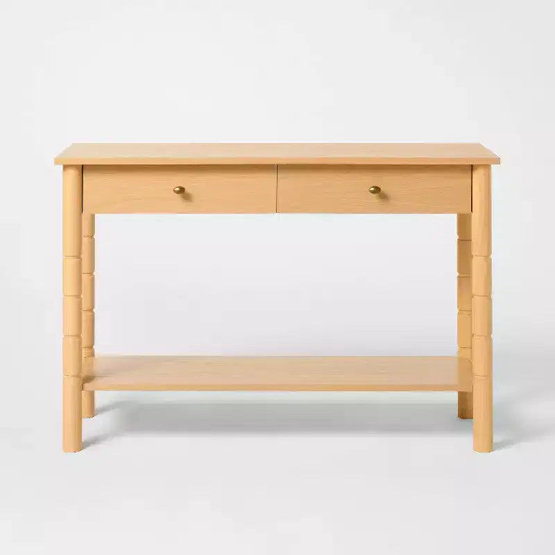 48" Modern Wooden Console Table with Drawer Brown - Threshold™ designed with Studio McGee