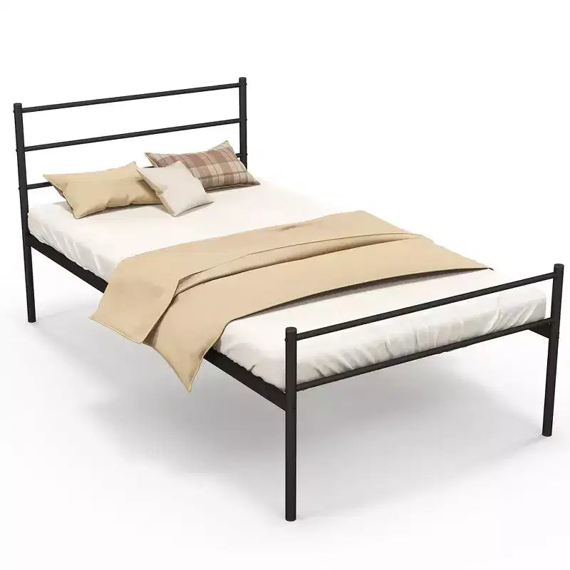 Costway Twin Metal Bed Frame Mattress Foundation No Box Spring Needed