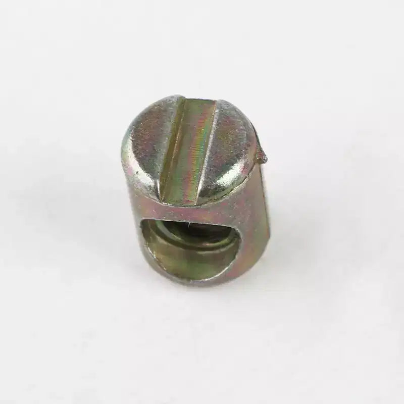 Unique Bargains Bed Chair Barrel Cross Dowel Slotted Bolts Nuts 0.3 x 0.4 Bronze Tone 10 Pcs