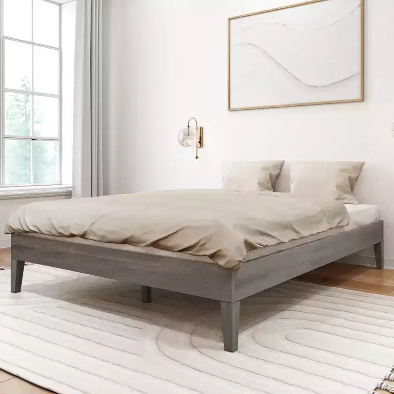 Plank+Beam Solid Wood Queen Platform Bed Frame