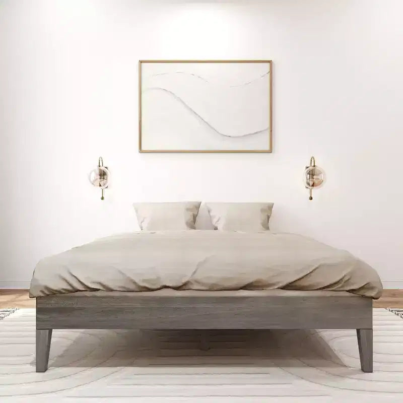 Plank+Beam Solid Wood Queen Platform Bed Frame