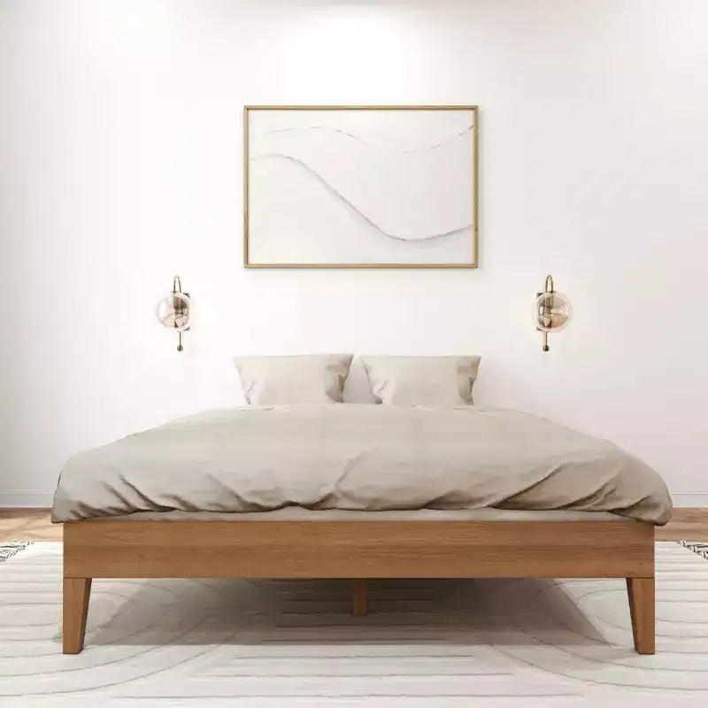 Plank+Beam Solid Wood Queen Platform Bed Frame