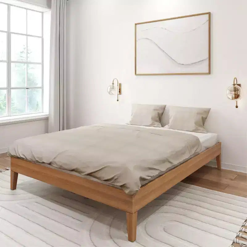 Plank+Beam Solid Wood Queen Platform Bed Frame