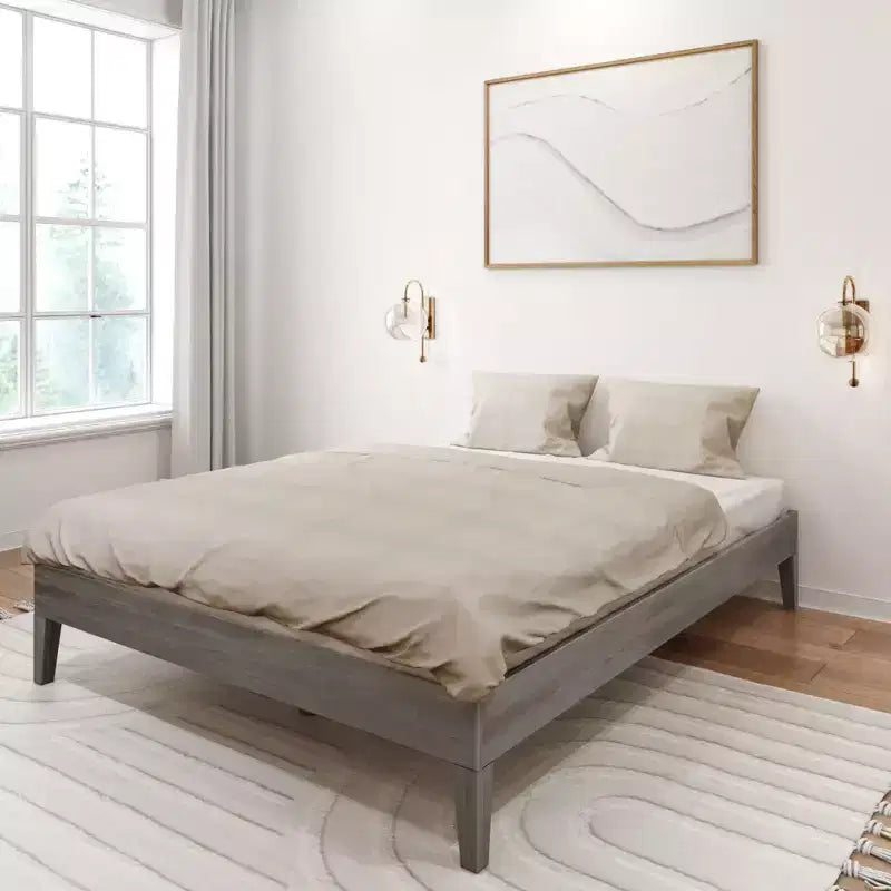 Plank+Beam Solid Wood Queen Platform Bed Frame