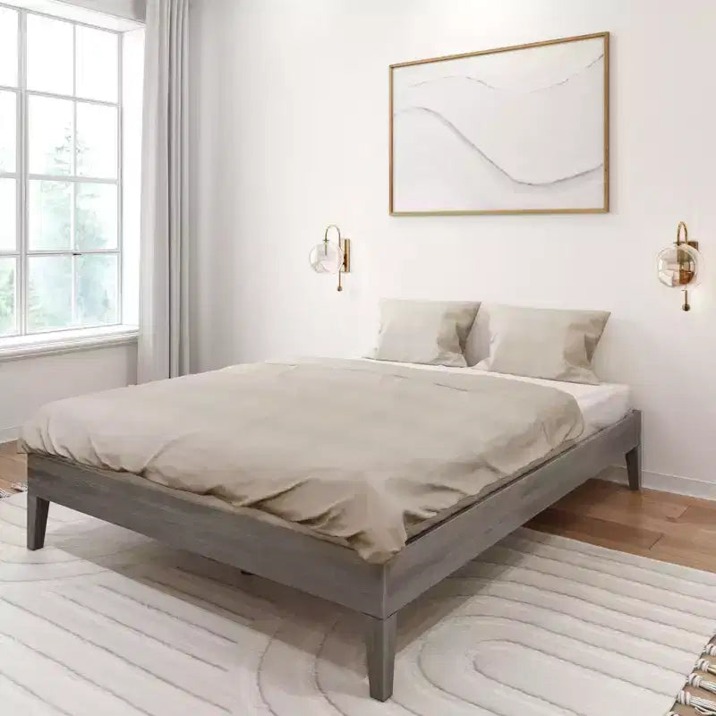 Plank+Beam Solid Wood Queen Platform Bed Frame