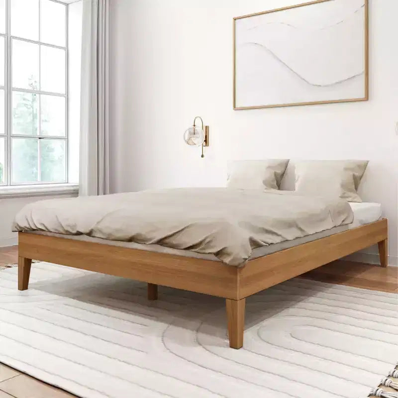 Plank+Beam Solid Wood Queen Platform Bed Frame
