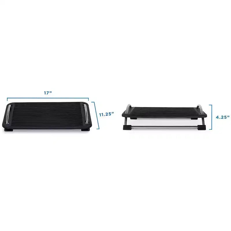 Mount-It! Tilting Footrest Under Desk | Ergonomic Office Foot Rest Adjustable | Computer Desk Foot Support | Large Platform Elevated Office Footrest