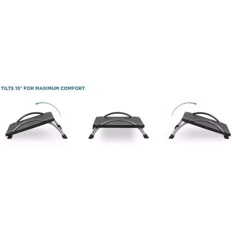 Mount-It! Tilting Footrest Under Desk | Ergonomic Office Foot Rest Adjustable | Computer Desk Foot Support | Large Platform Elevated Office Footrest