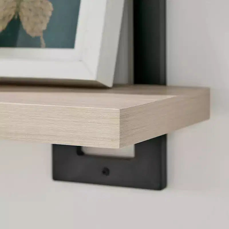 36 x 28.4 4 Tier Floating Bracket Wall Shelf Unit - Danya B.