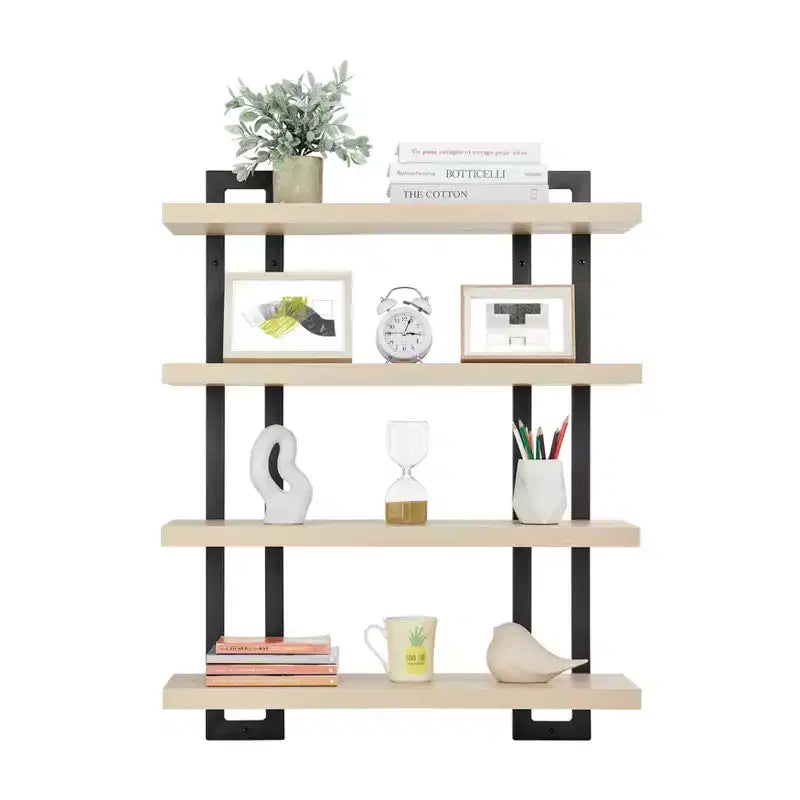 36 x 28.4 4 Tier Floating Bracket Wall Shelf Unit - Danya B.