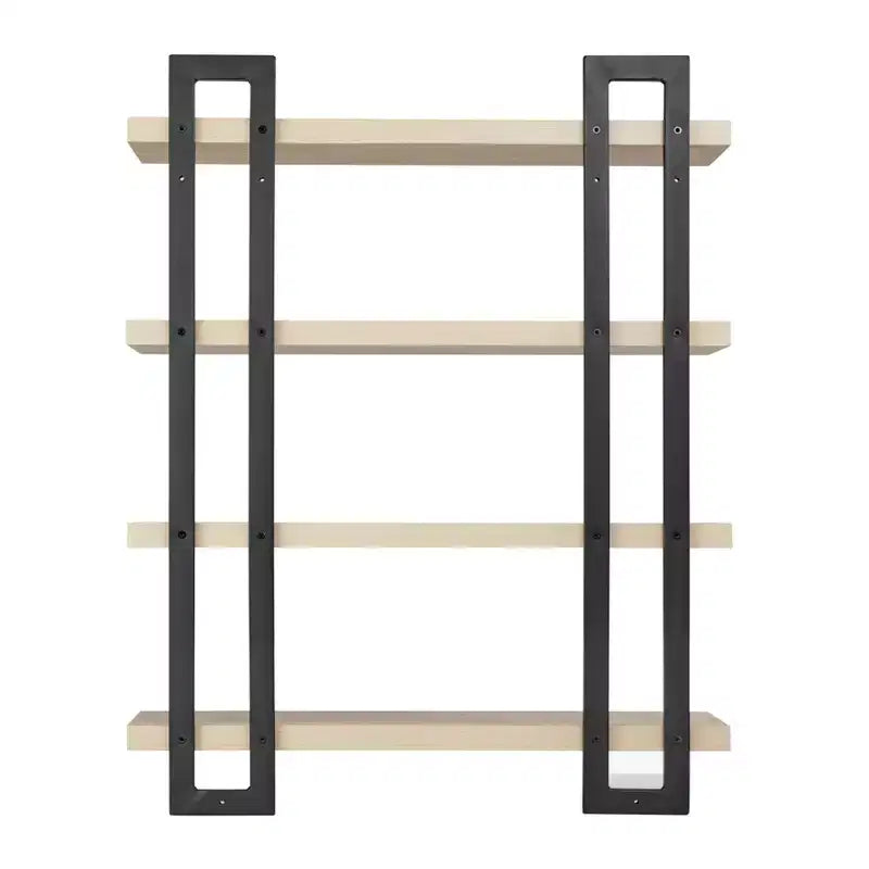 36 x 28.4 4 Tier Floating Bracket Wall Shelf Unit - Danya B.