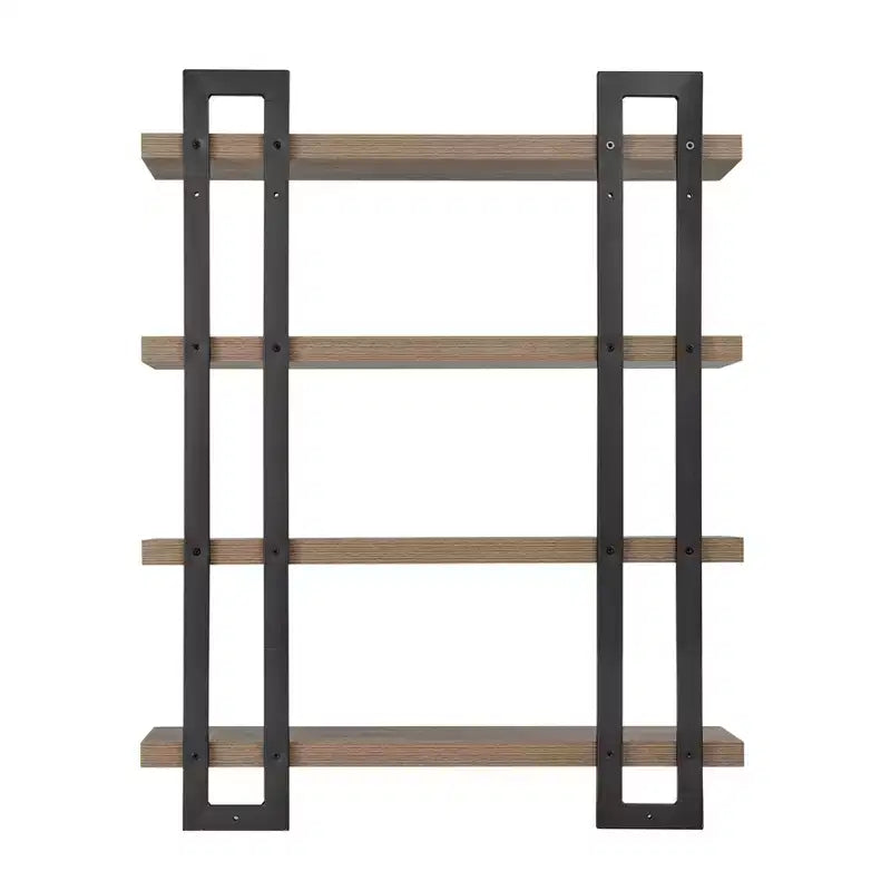36 x 28.4 4 Tier Floating Bracket Wall Shelf Unit - Danya B.
