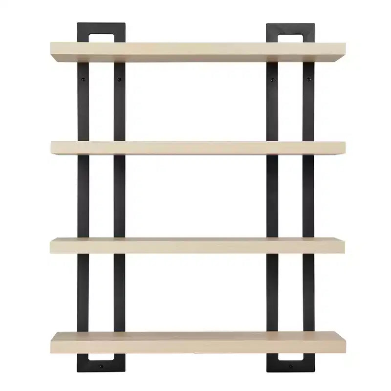 36 x 28.4 4 Tier Floating Bracket Wall Shelf Unit - Danya B.