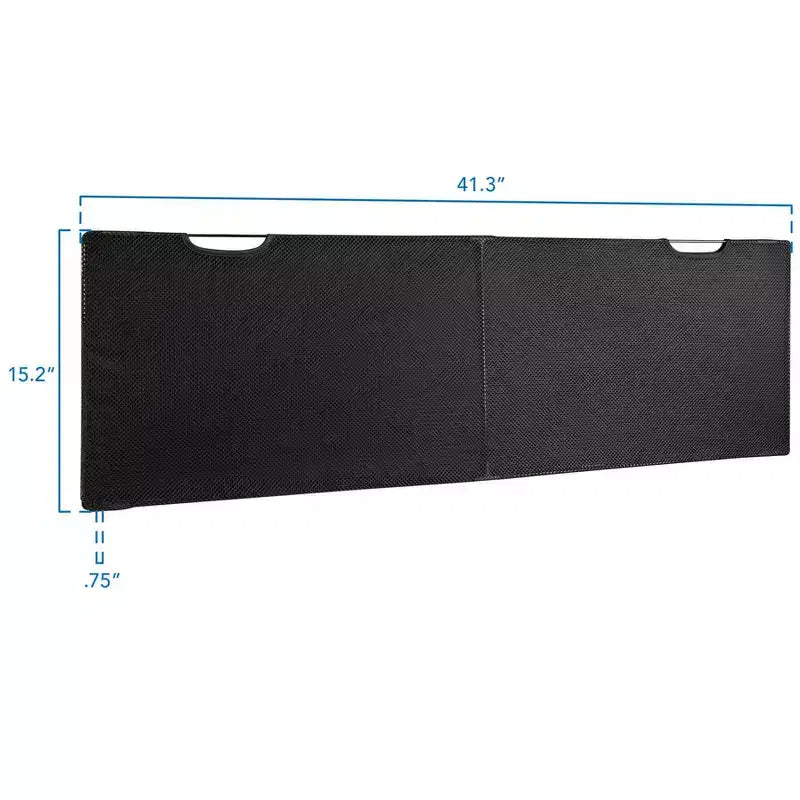 Mount-It! Under Desk Privacy Panel For Sit Stand Workstations with Cable Management and Organizer Pockets | Modesty Desk Skirt | 41 Inches Wide