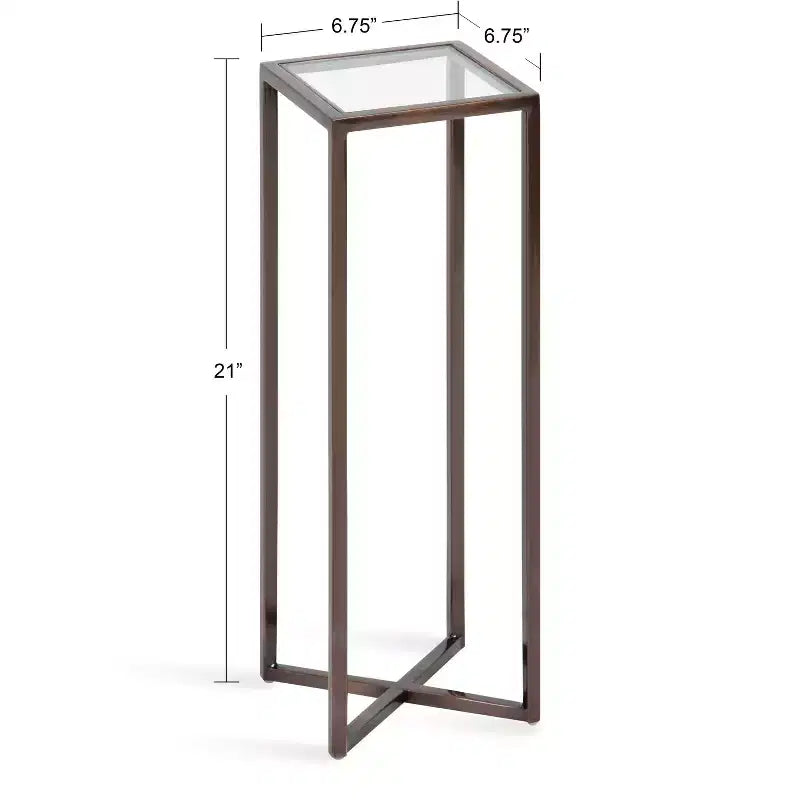 Kate and Laurel Jaspur Square Metal End Table