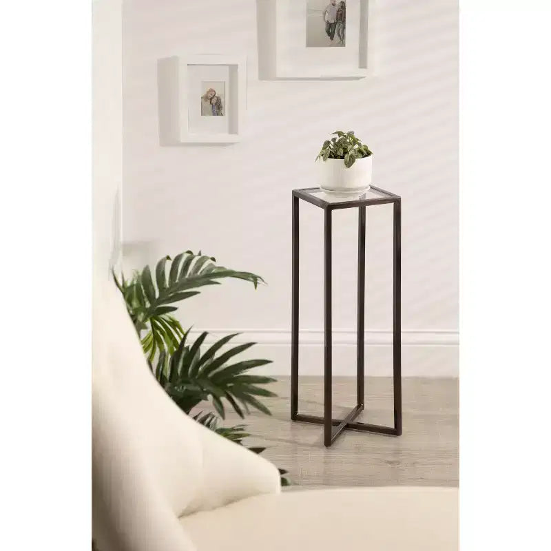Kate and Laurel Jaspur Square Metal End Table