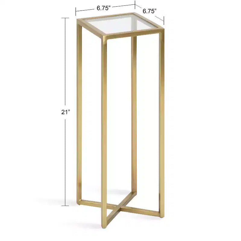 Kate and Laurel Jaspur Square Metal End Table
