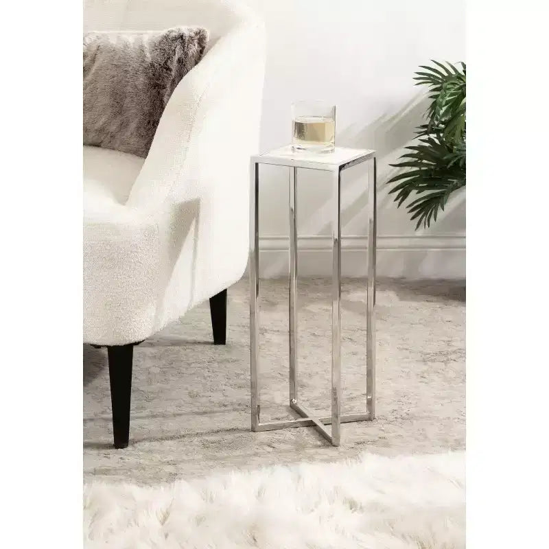 Kate and Laurel Jaspur Square Metal End Table