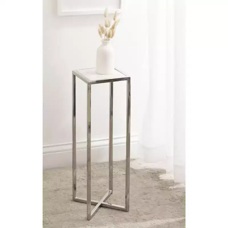 Kate and Laurel Jaspur Square Metal End Table