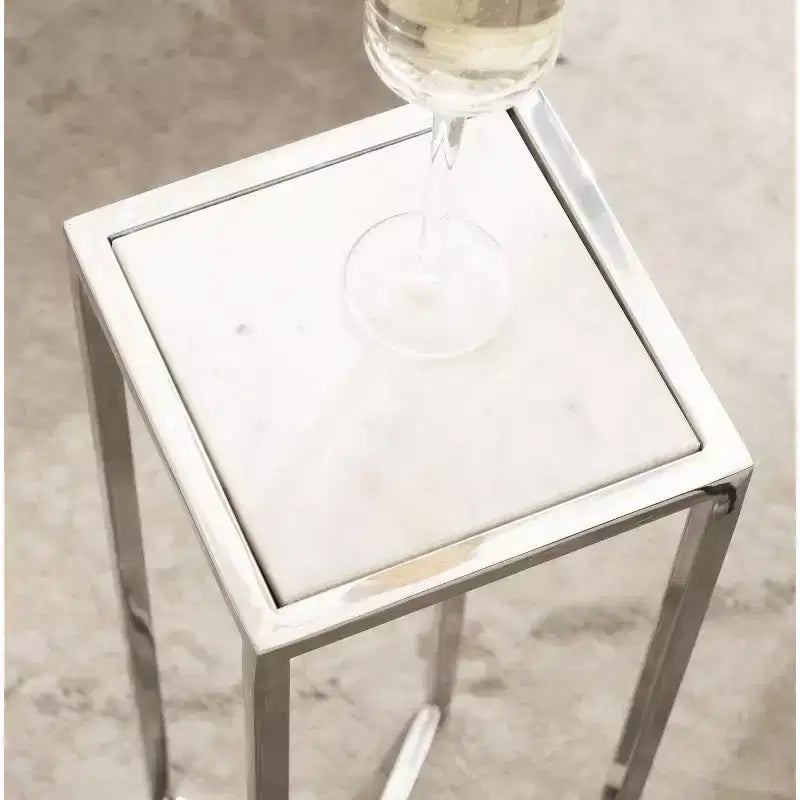 Kate and Laurel Jaspur Square Metal End Table