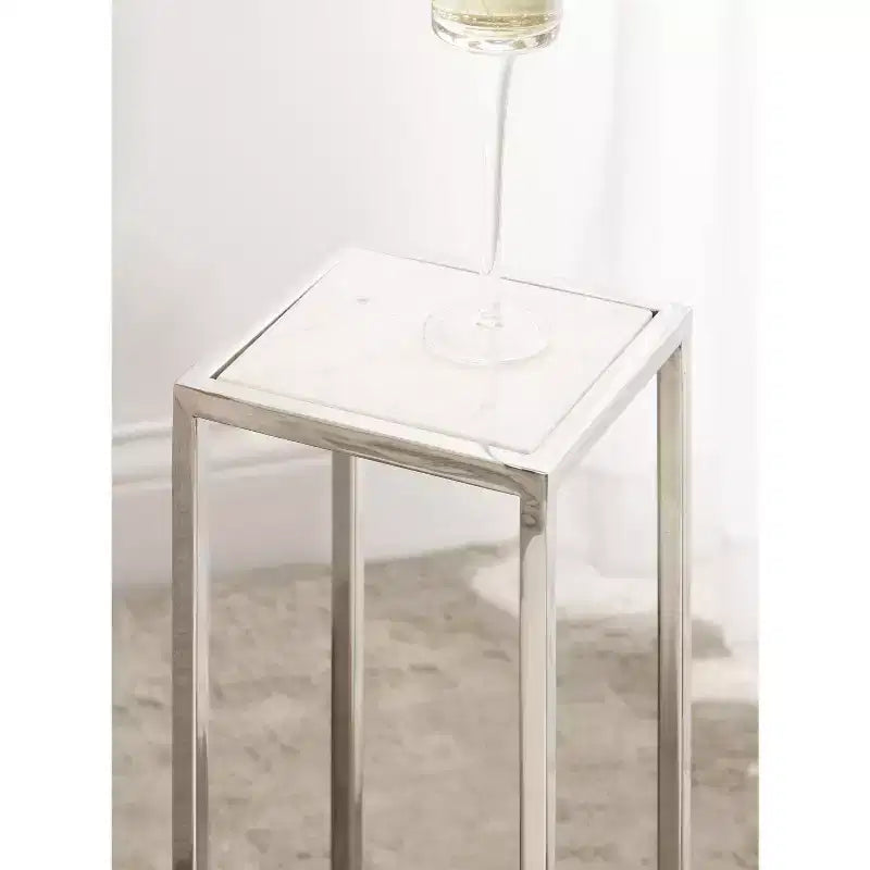 Kate and Laurel Jaspur Square Metal End Table