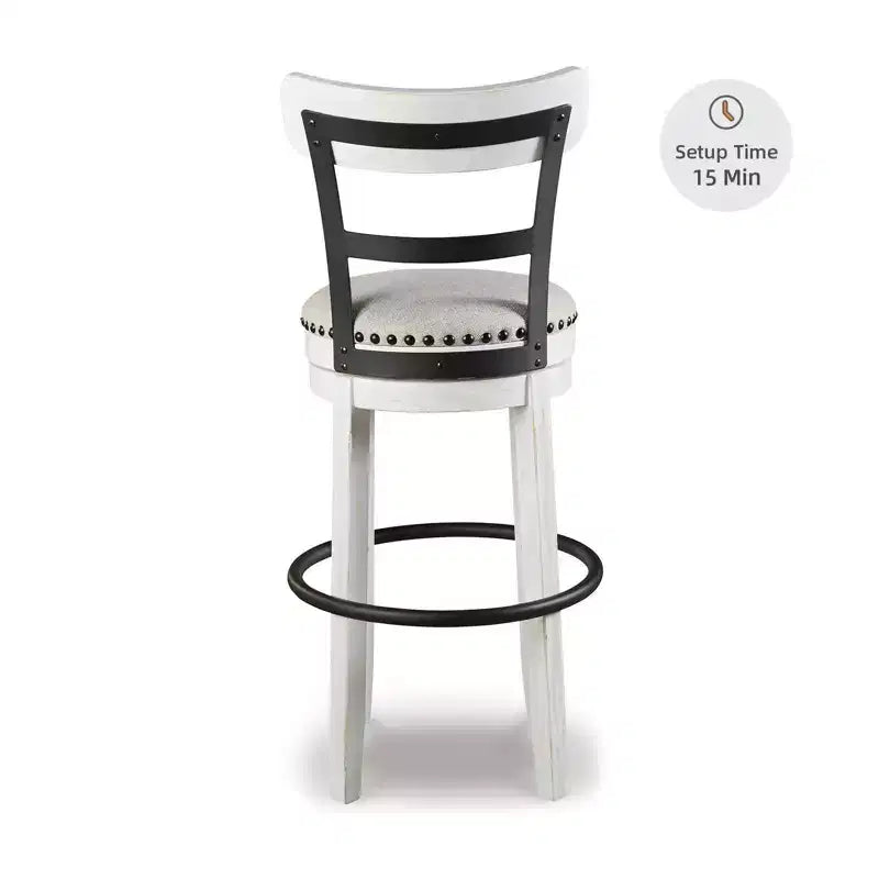 Tall Valebeck Upholstered Swivel Barstool - Signature Design by Ashley