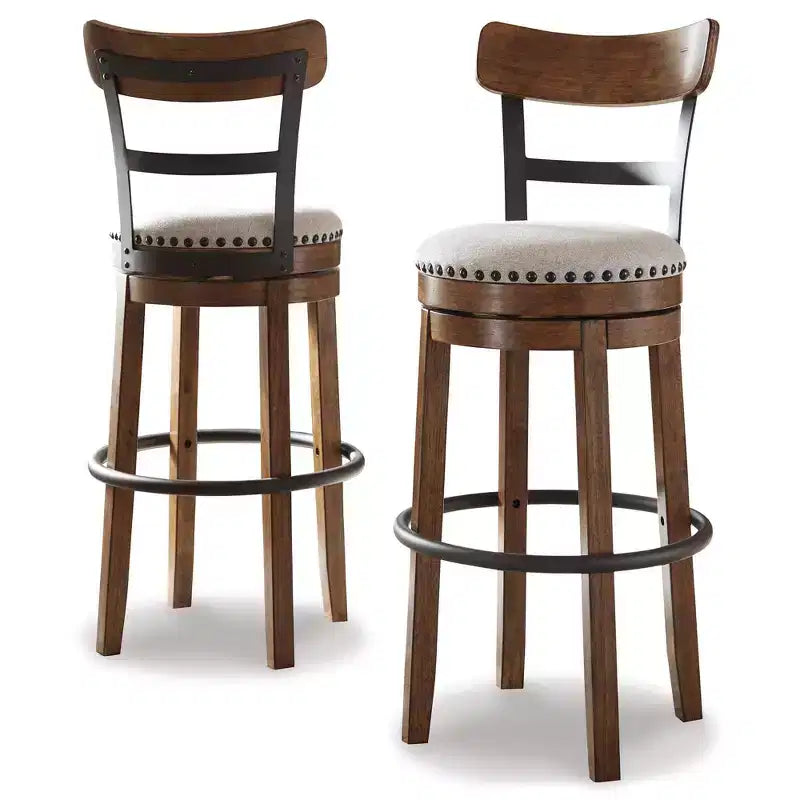 Tall Valebeck Upholstered Swivel Barstool - Signature Design by Ashley