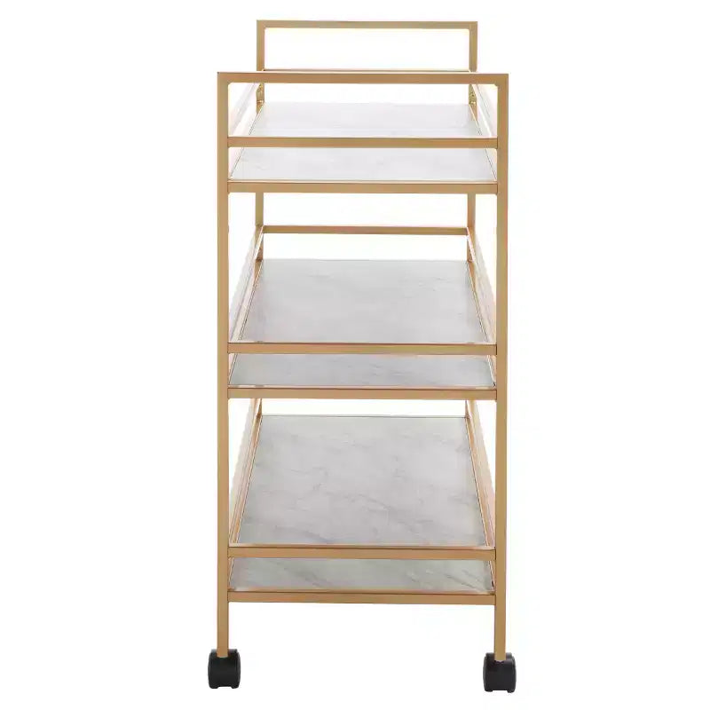 Idria 3 Tier Bar Cart - BCT8010 - Safavieh