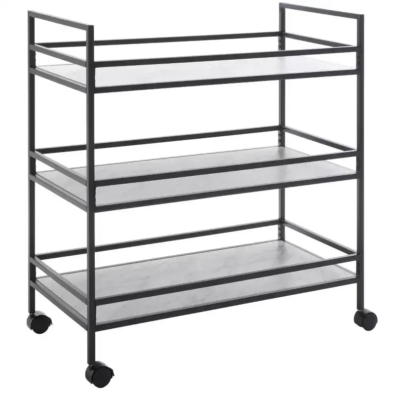 Idria 3 Tier Bar Cart - BCT8010 - Safavieh