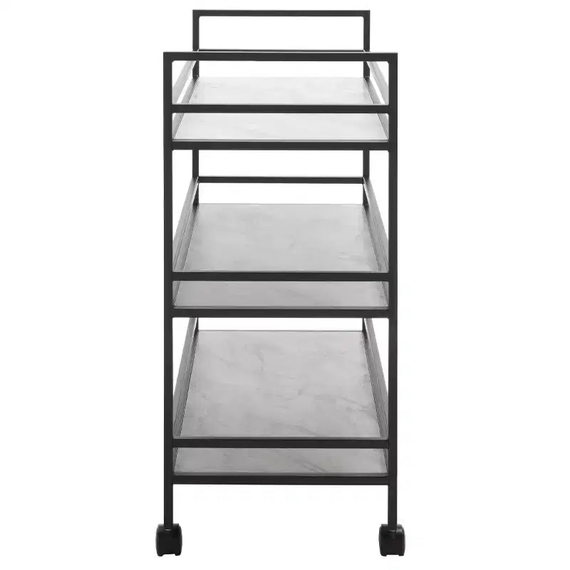 Idria 3 Tier Bar Cart - BCT8010 - Safavieh