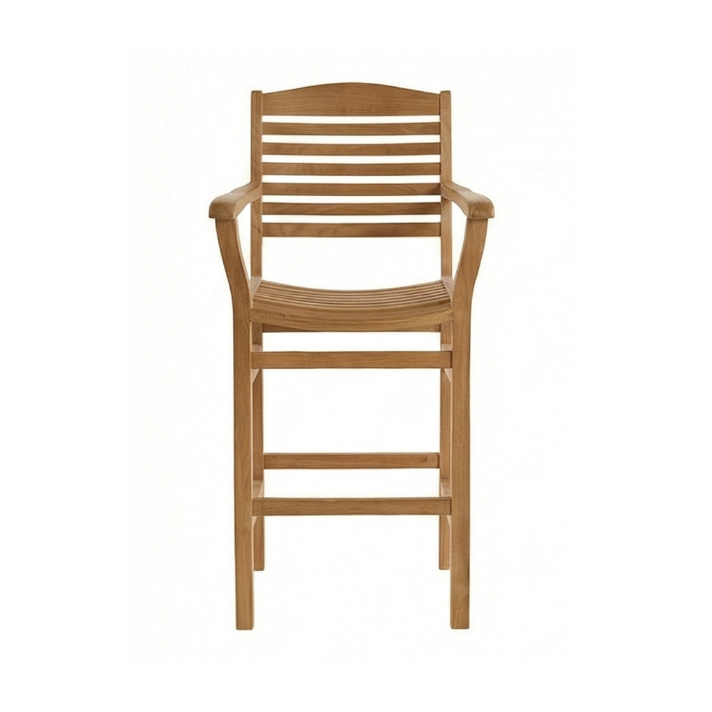 Aurelien Teak Outdoor Bar Stool
