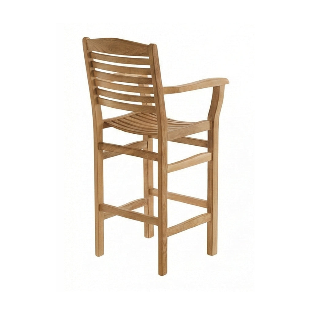 Aurelien Teak Outdoor Bar Stool