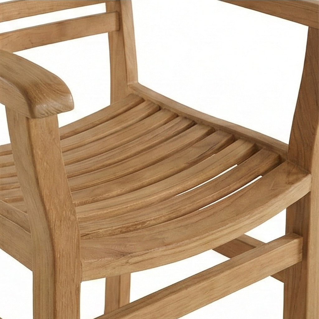 Aurelien Teak Outdoor Bar Stool