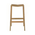 Baptiste Backless Teak Outdoor Bar Stool