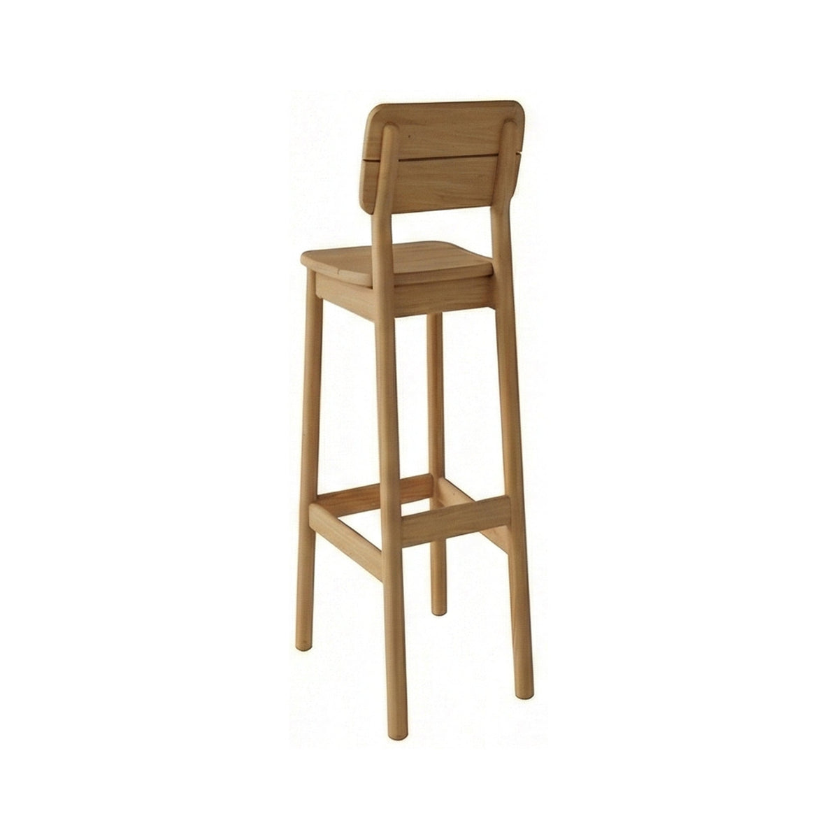 Bastien Armless Teak Outdoor Bar Stool