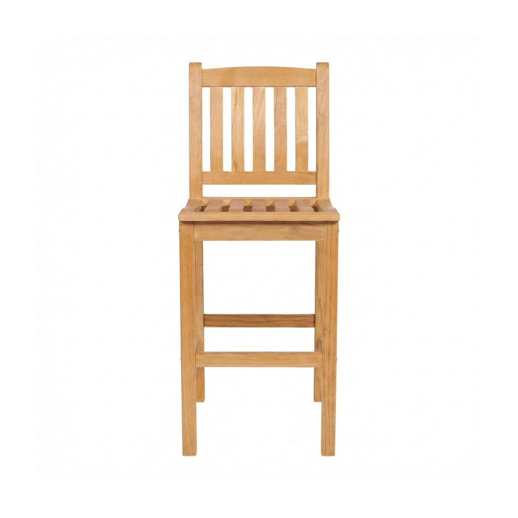 Gerard Armless Teak Outdoor Bar Stool