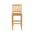 Gerard Armless Teak Outdoor Bar Stool