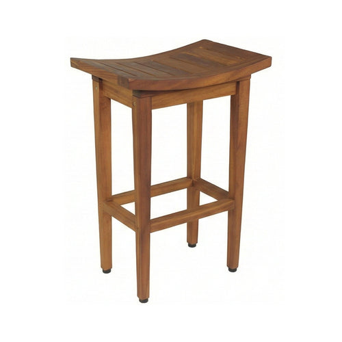 Armand Backless Teak Outdoor Bar Stool