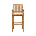 Roland Teak Outdoor Bar Stool