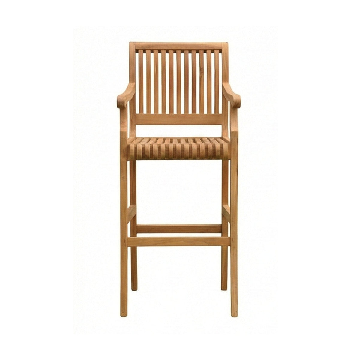 Roland Teak Outdoor Bar Stool