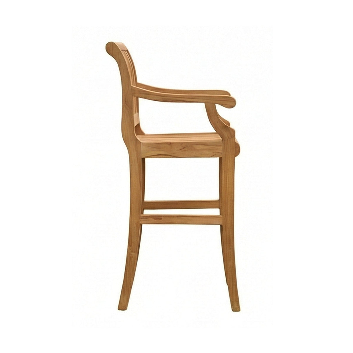 Roland Teak Outdoor Bar Stool