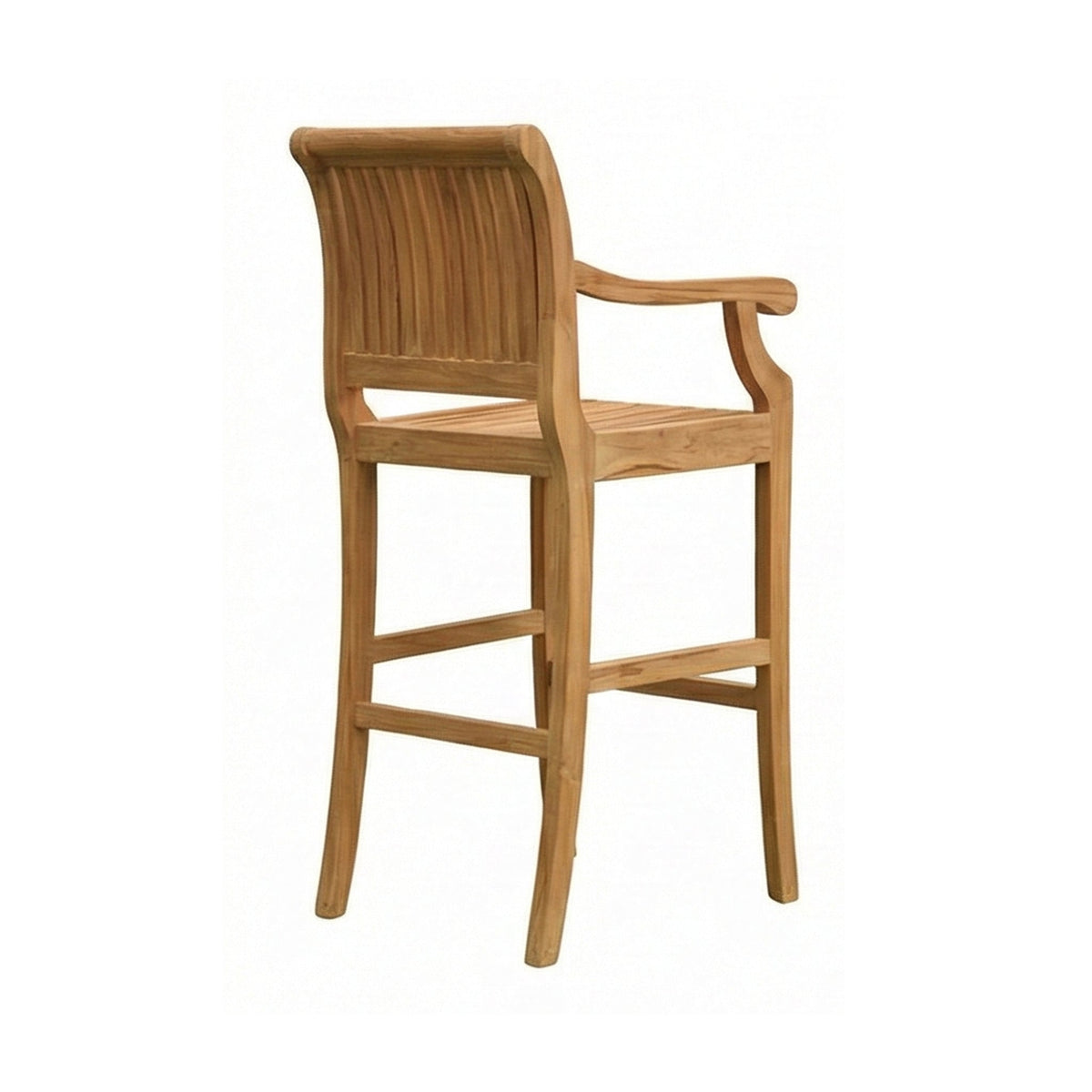 Roland Teak Outdoor Bar Stool