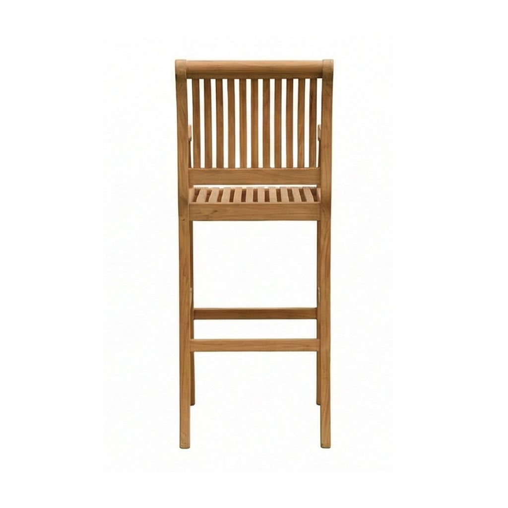 Roland Teak Outdoor Bar Stool