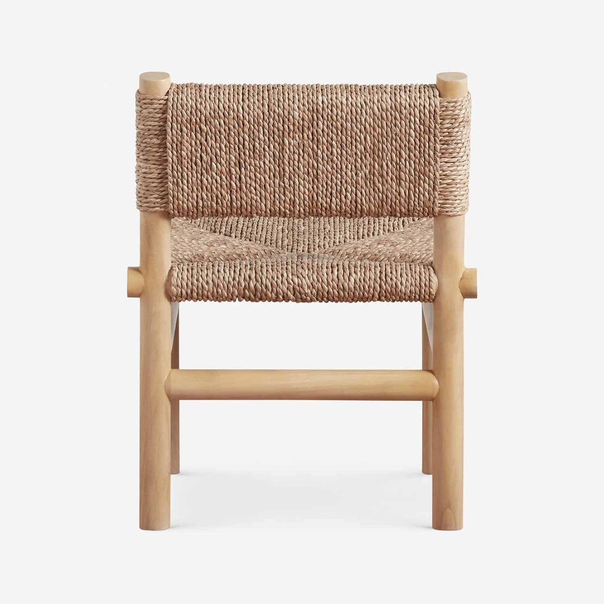 Akay Teak Woven Rustic Dining Chair