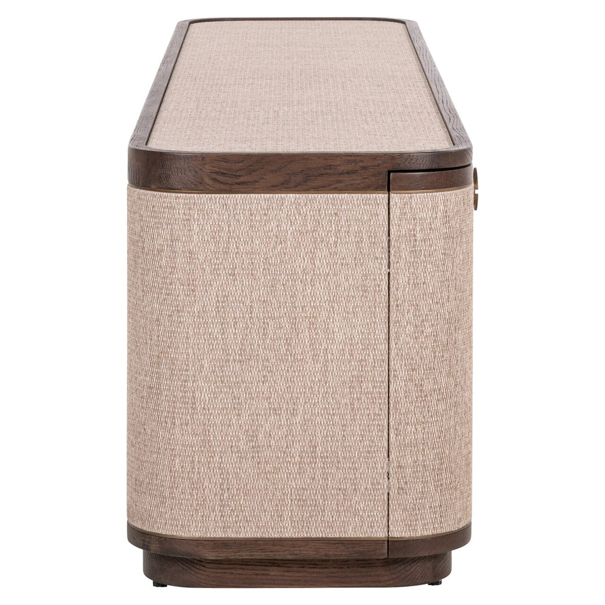 Alexandra Luxury Linen & Dark Brown Oak 4 Door TV Unit