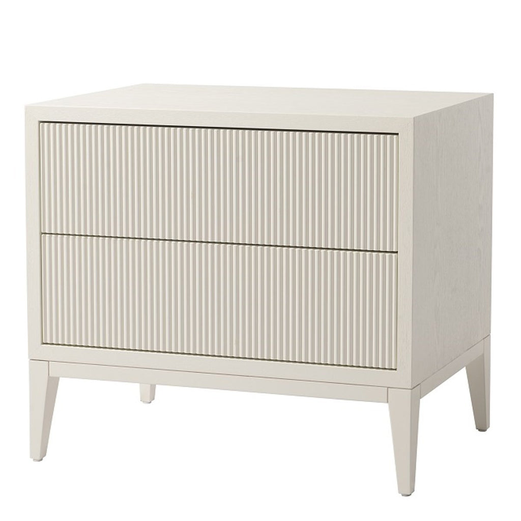 Metropolitan Ivory Premium Wide Bedside Table