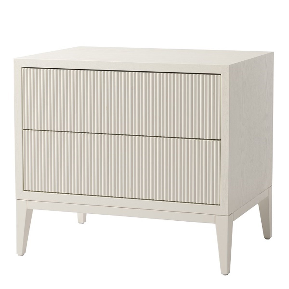 Metropolitan Ivory Premium Wide Bedside Table