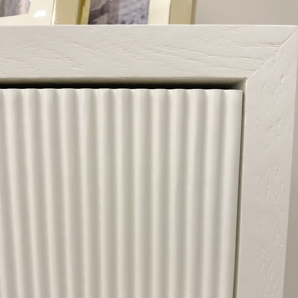 Metropolitan Ivory Premium Wide Bedside Table