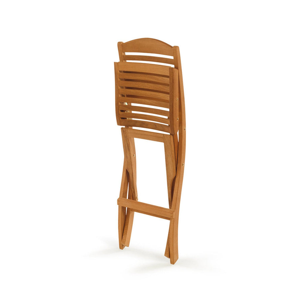 Aurelien Folding Armless Teak Outdoor Bar Stool